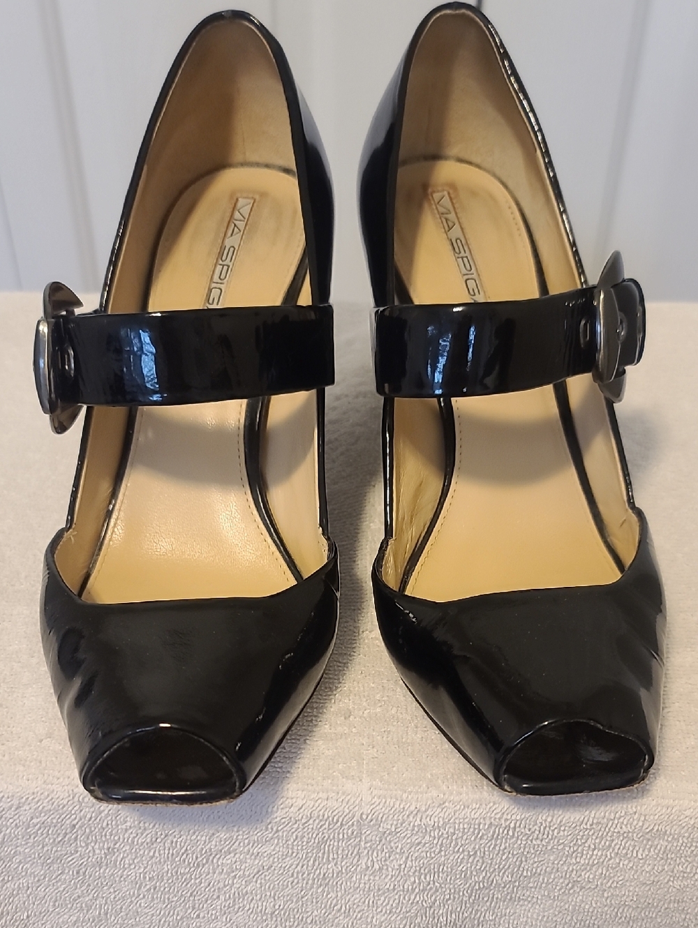 Via Spiga Open Toe Wedge